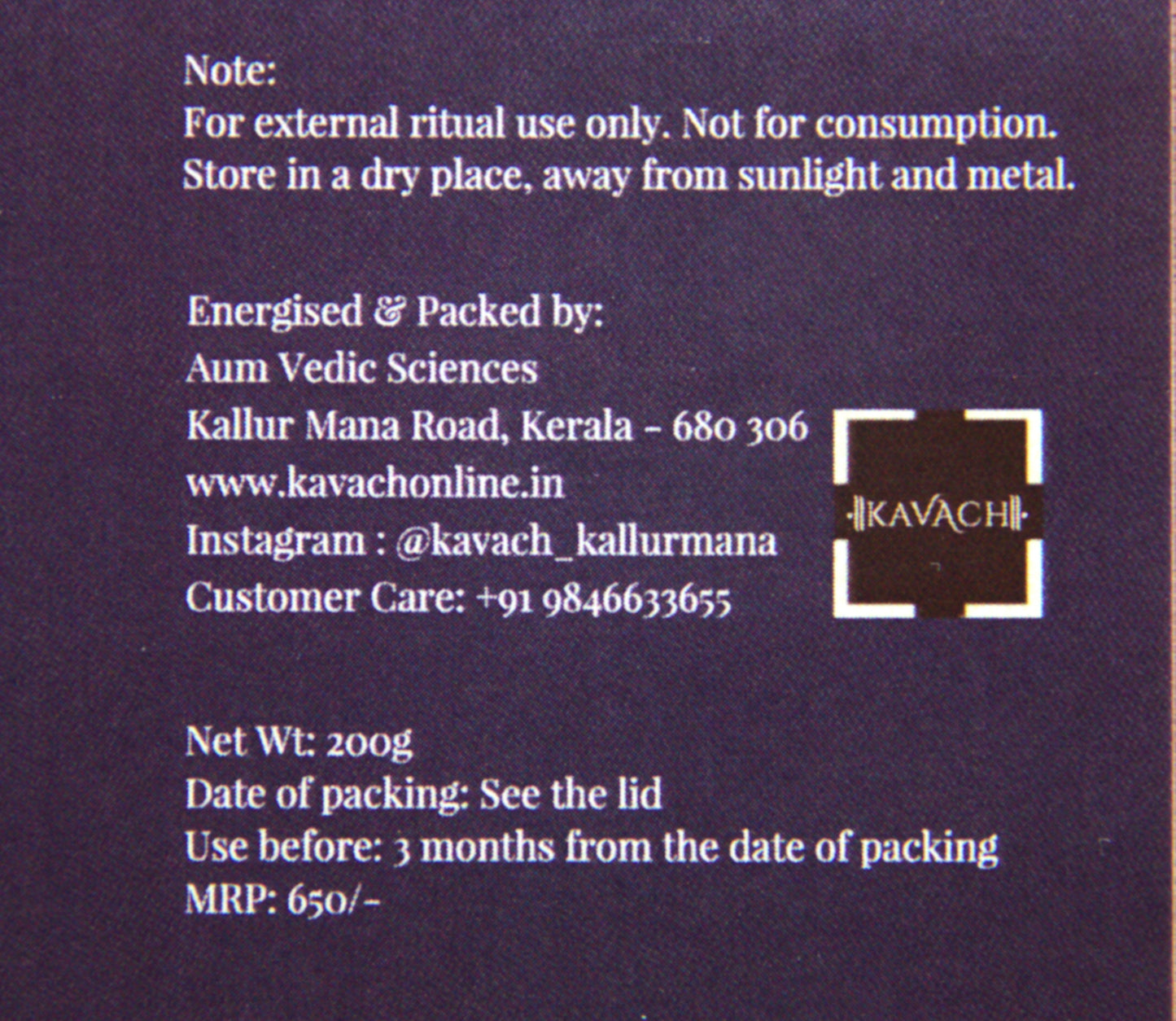 SOMA - Drishti Removal Salt - Kavach